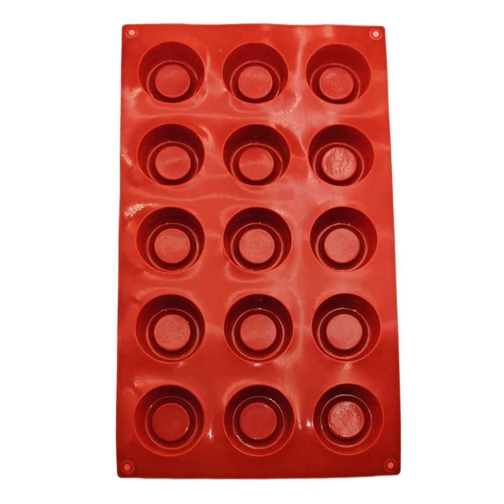 New Arrival 15 Hole Round Concavo Convex Shape Silicone Chocolate Mold DIY Jelly Pudding Handsoap Cake Mold Kitchen Baking Tools