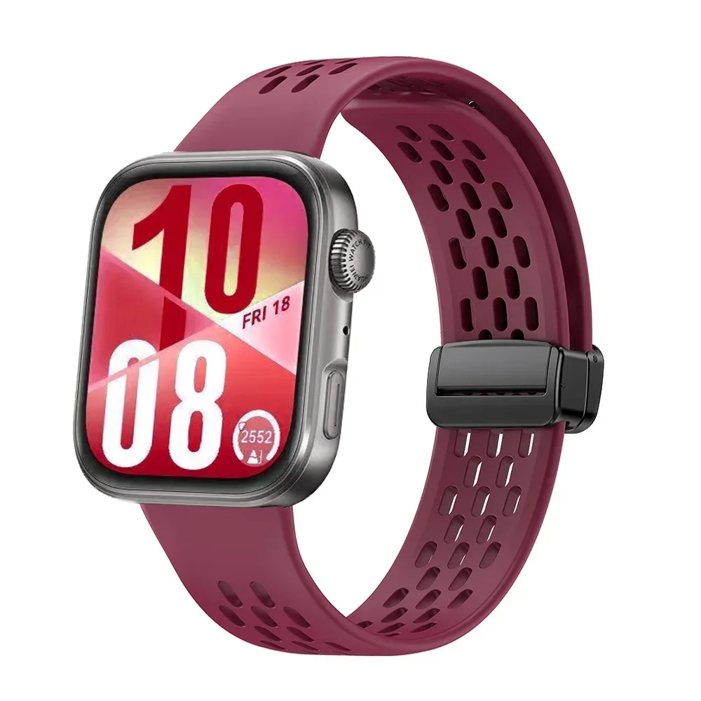 Магнитный силиконовый ремешок для Huawei Watch Fit 4 Fit 3, спортивный браслет, браслет для Huawei Watch Fit 4 Pro, аксессуары для ремня Correa