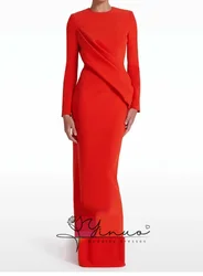 Dress Luxury Birthday Evening Dress Floor Length Long Sleevess Summer Elegant Wedding Party Gowns For Women Arab