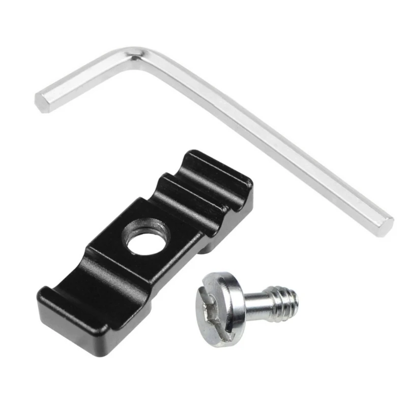

Practical DSLR Camera Cage Cable Clamp Aluminum Alloy Light Bracket L Board Wire Organizers with Screw and Tool