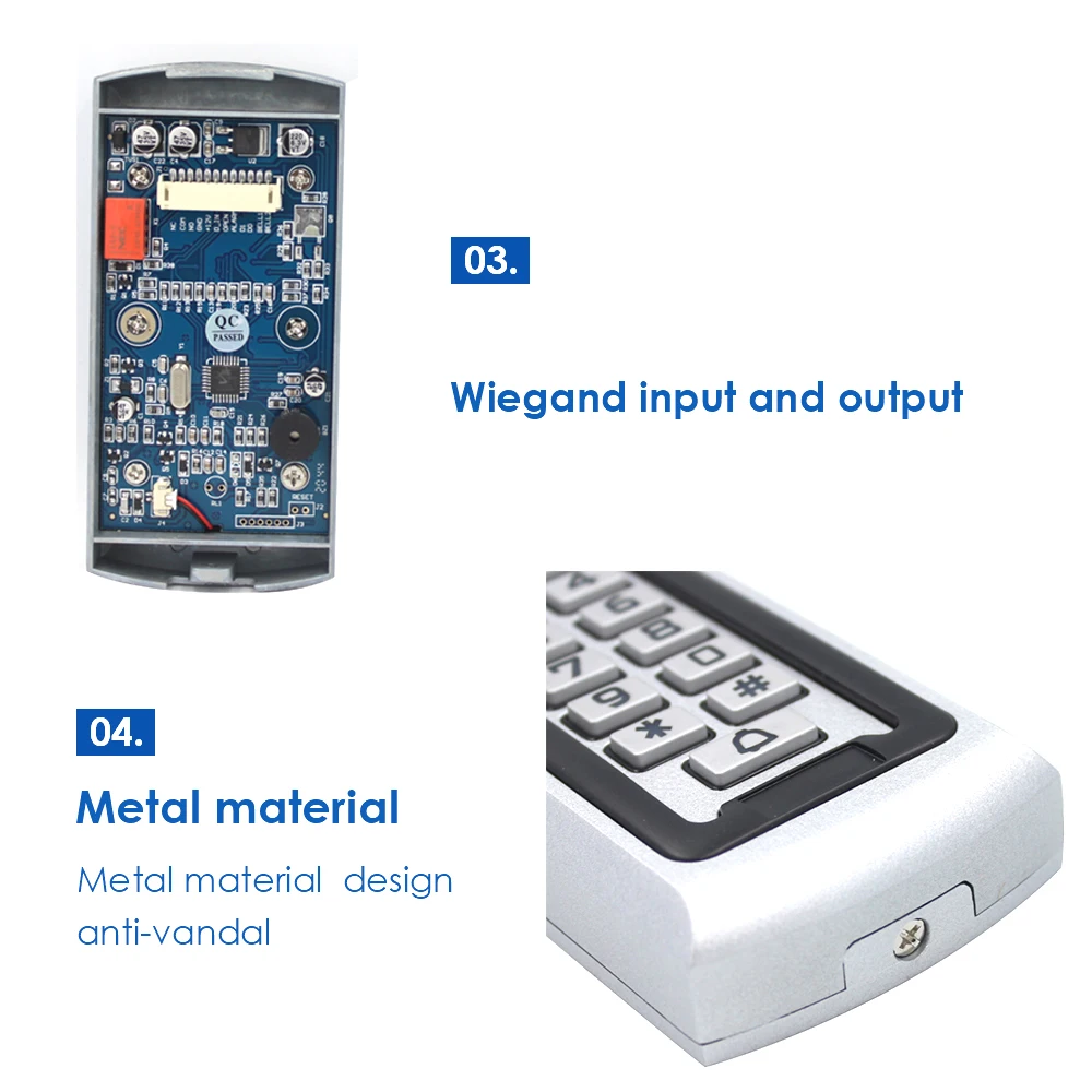 Metal Access Control System Kits Set Teclado RFID 125KHz + 180KG Fechadura Magnética Elétrica Fechaduras de Greve com Campainha EM Card Entry