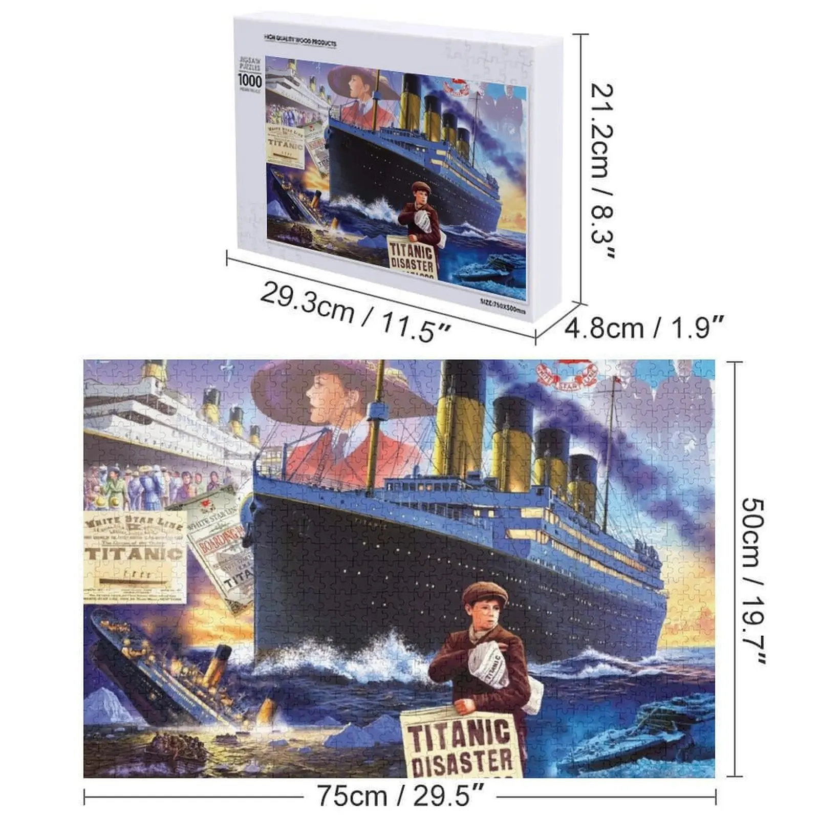 linea di stelle Jigsaw Puzzle Iq Puzzle personalizzato Puzzle regalo fotografico personalizzato