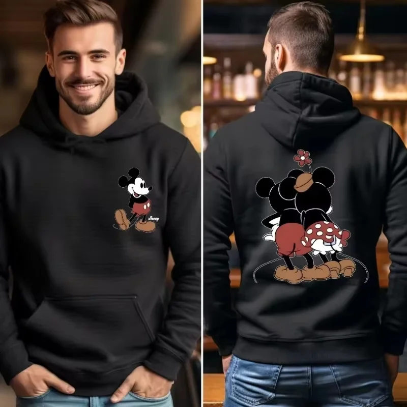 

2025-26 Disney Микки Маус 100% хлопок с принтом для пары Праздничное платье для дня рождения Повседневный топ для путешествий Веселый дышащий отдых