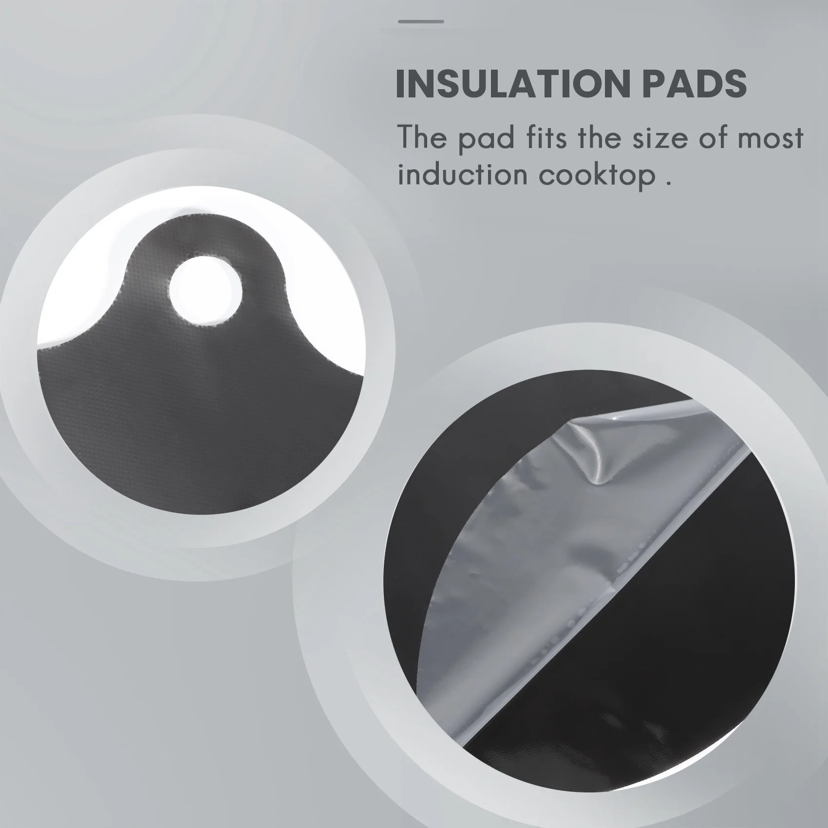 A93E-Electric Induction Hob Protector Mat Anti-Slip Mat Silicone Cooktop Scratch Protector Cover Heat Insulated Mat