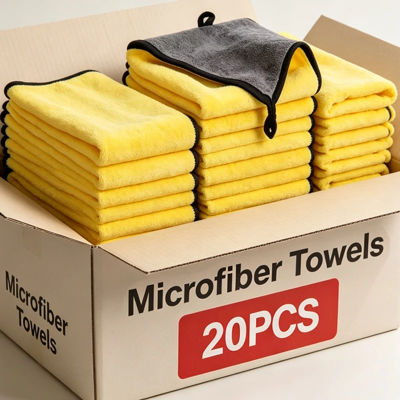 Commercial Kitchen Towels - 마이크로화이버 자동차 세척 타월 초흡수성 보풀