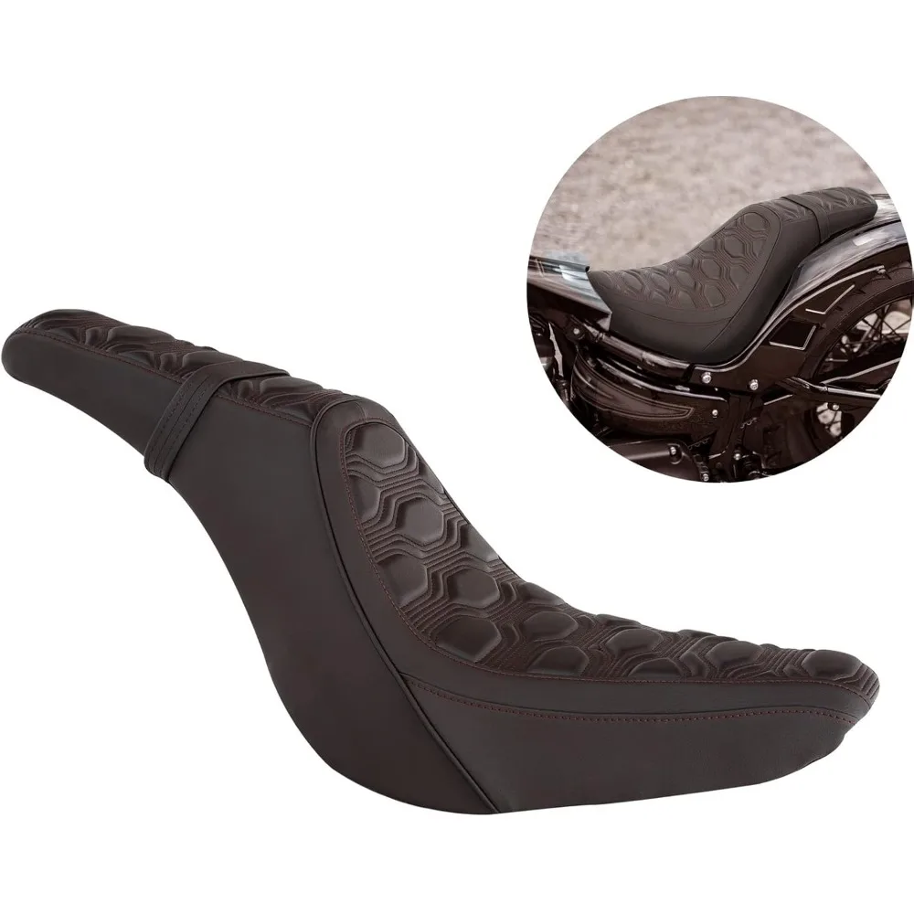 

One-Piece Seat Driver Passenger Pillion Seat Fit For Harley Heritage Classic FLHC Softail Slim FLSL Street Bob FXBB Softail Sli