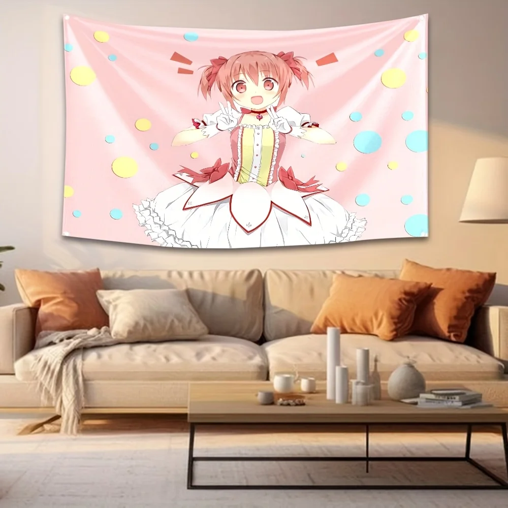 Puella Magi Madoka Magica Anime Tapestry Cutecore Room Decor Aesthetic Room Decor Room Decoration Items Wall Decor Accessories