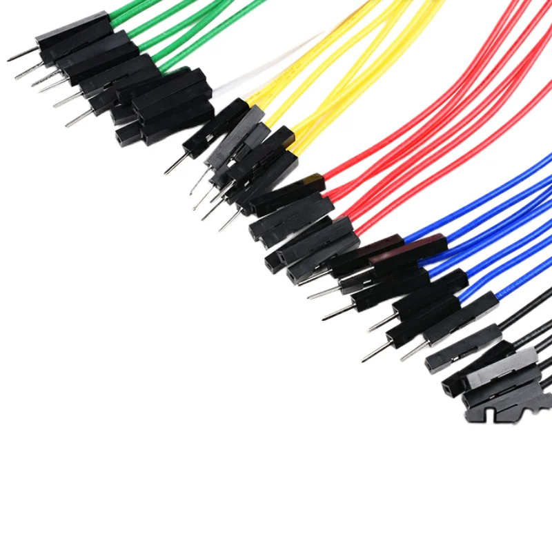 Câbles DuPont Ardu37colorés pour platine de prototypage, 10 pièces, 20cm, 2.54mm mâle/600 cavalier, 26AWG, connecteurs 1P électroniques bricolage