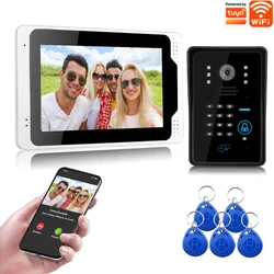 Tuya Smart Home IP WIFI/Wired Video Doorbell Apartment Video Intercom1080P Camera Night Vision with RFID Password Unlock