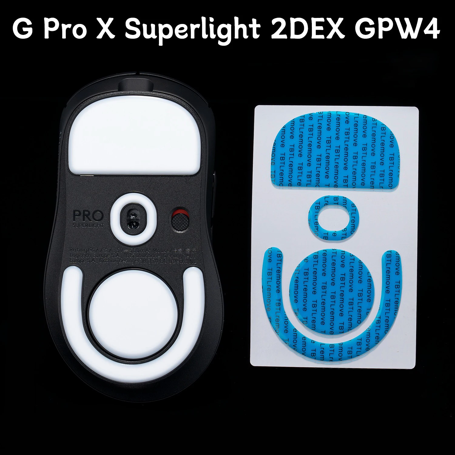 BTL V2 Mouse Feet Skates For G Pro X Superlight 2 DEX Wireless GPW4 GPX 2C Arc Edge Smooth Replacement Glide Spill-proof Glue