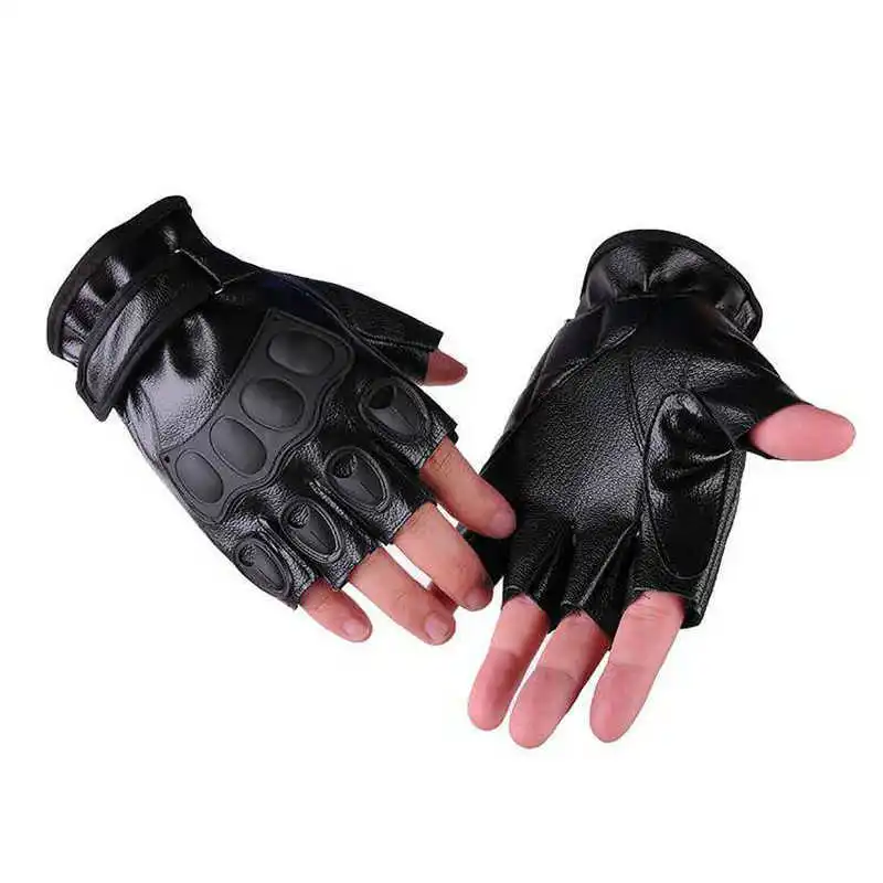 Guantes tácticos de medio dedo para montar, antideslizantes, para lucha, montañismo, escalada, protector solar al aire libre, guantes de Fitness