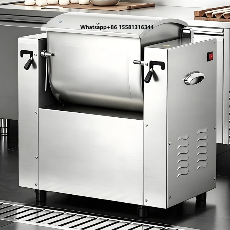 High Speed Silent Automatic Dough Kneader Heavy Duty Flour Mixing Machine Commercial Bakery Dough Mixer