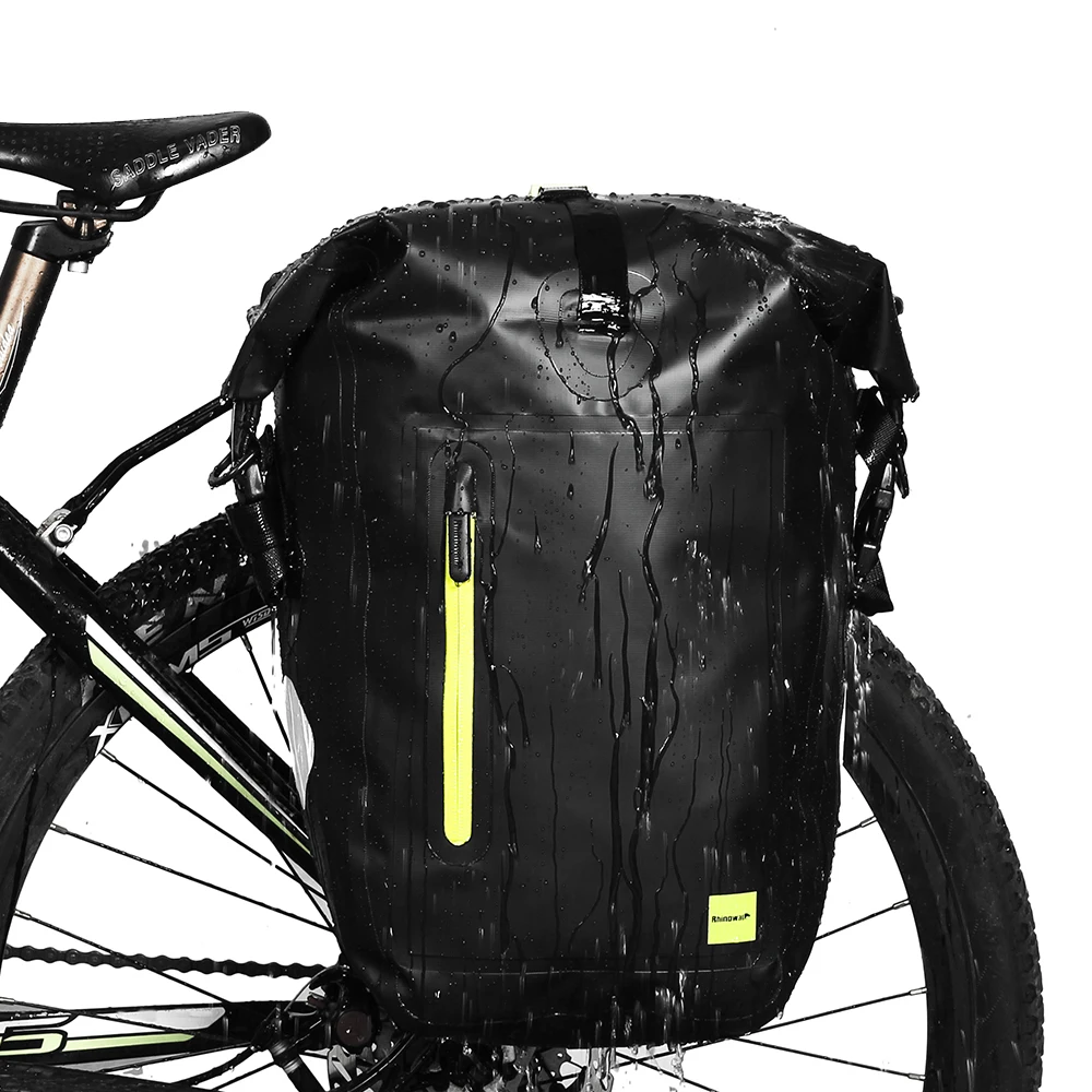 Rhinowalk Waterproof Bike Pannier Bag 20L MTB Road Bicycle Trunk Bag Cycling Backpack Basket Rear Rack Pannier Bag Accessories