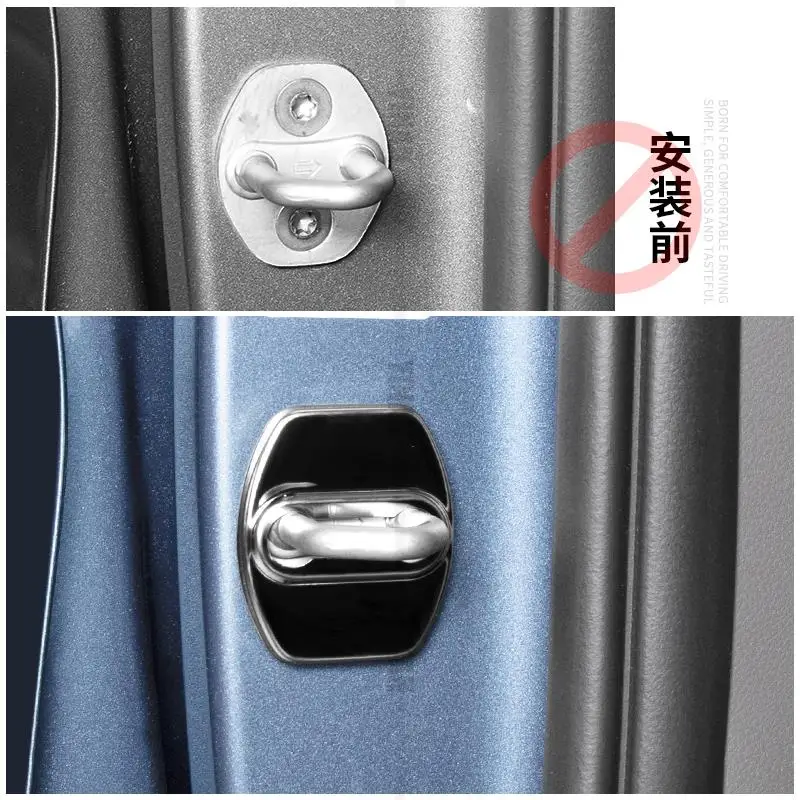 for Kia Carnival Sedona KA4 2021 2022 car door lock buckle stainless steel protective cover anti-rust beautiful accessories