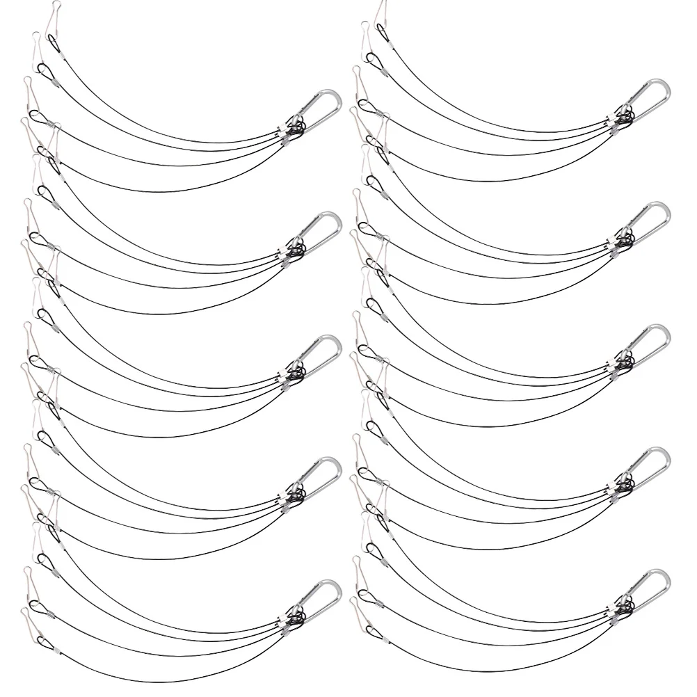 

10Pcs Plant Grow Light Hanger Strong Stainless Steel Hanging Rope for LED Grow Lights 300Mm Long Light Wire Rope Hook Kit