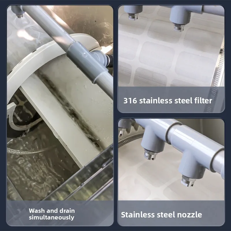 Rotary Drum Microfilter, Fish Pond Filter, Aquaculture Automatic Backwash, Koi Pond Water Circulation System
