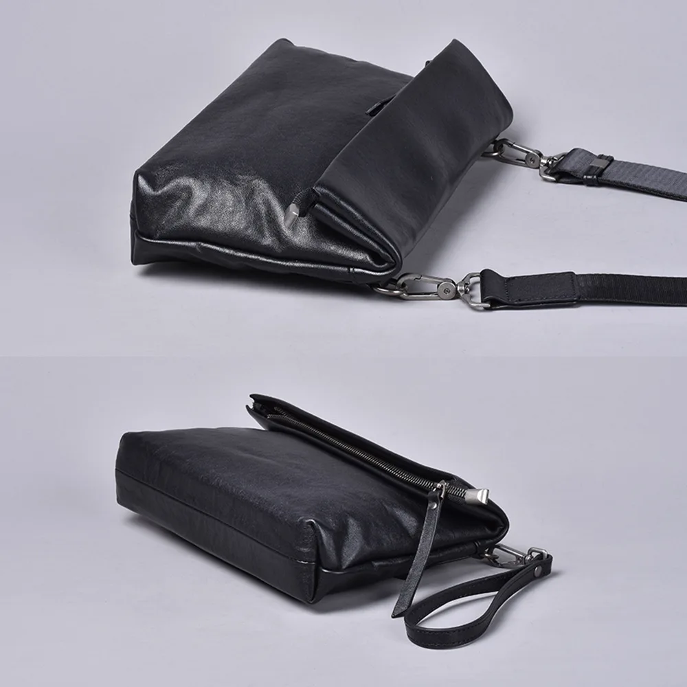 Elegante bolso de hombro de cuero para hombres: perfecto para la oficina y el desplazamiento