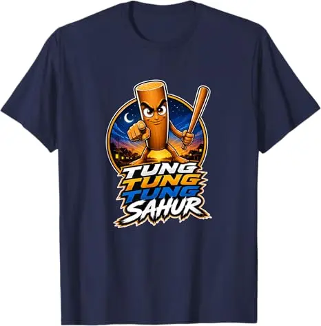 Tung-Tung-Tung Sahur Meme Shirts Italian Brainrot für Jungen, modisches T-Shirt, Y2k, niedliche italienische Brainrot-Grafik, ästhetische Kleidung – Detail 8