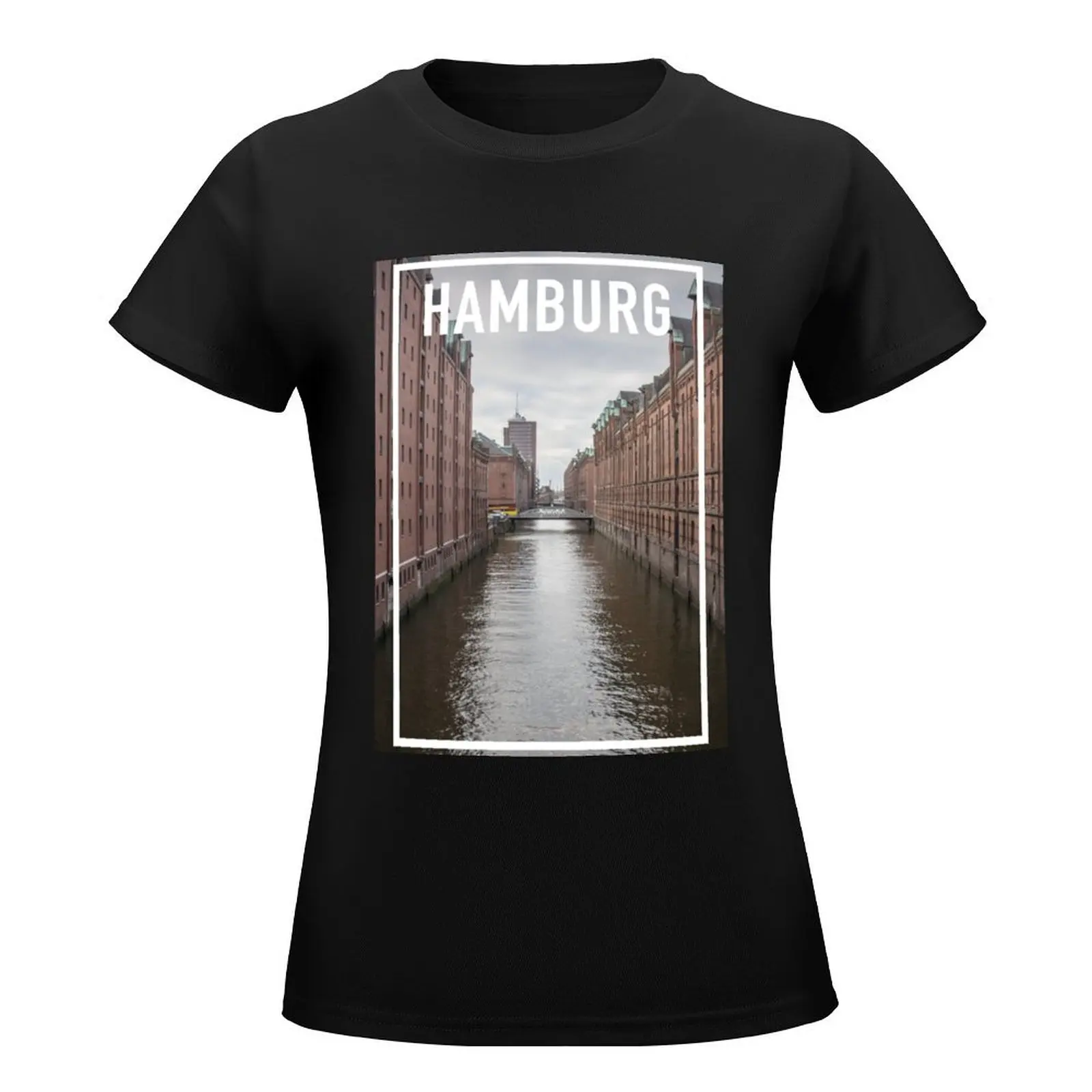 HAMBURG FRAME T-Shirt summer top cute clothes kawaii clothes plus size tops Womens graphic t shirts