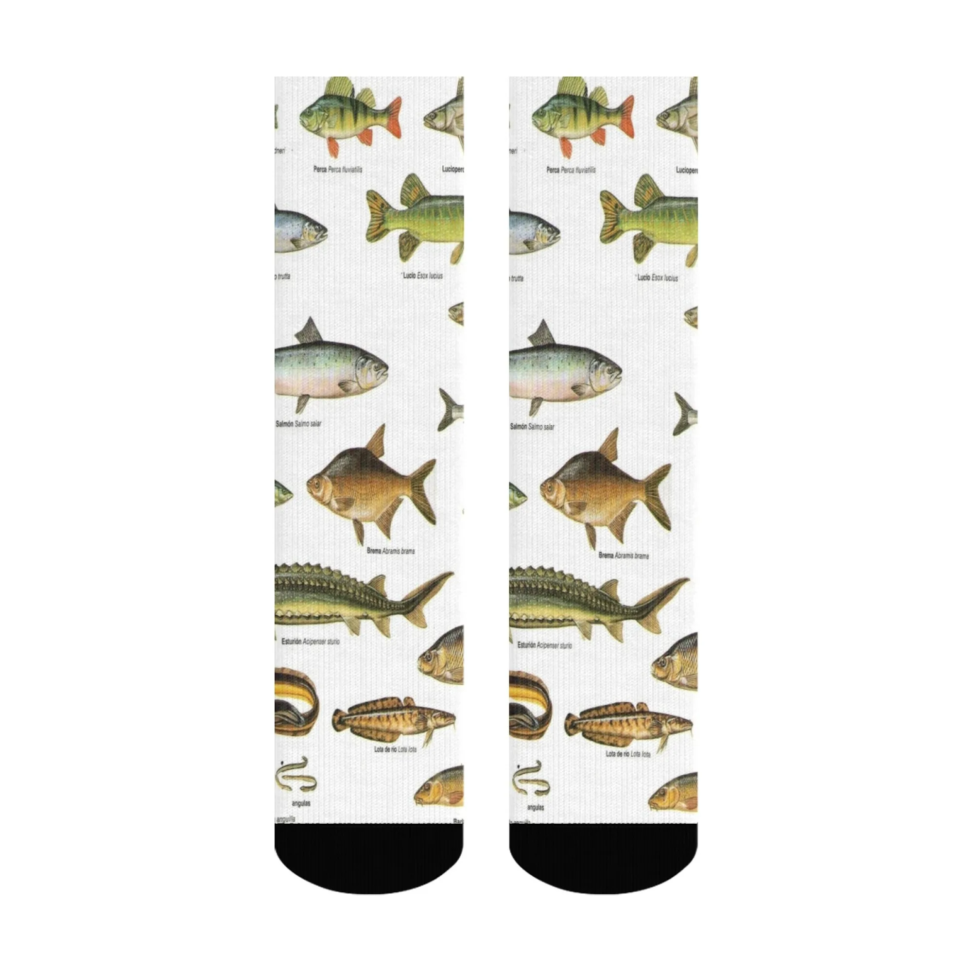 1 組のメンズソックス 面白い魚柄 新鮮で明るい ファッショナブルで快適なオールシーズン対応のノベルティソックス ギフト