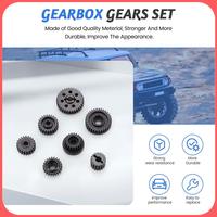 X12A-Metal Steel Gearbox Gears Set For Yikong YK4082 YK4102 YK4103 Absima Sherpa RC Crawler Car Upgrades Parts Accessories