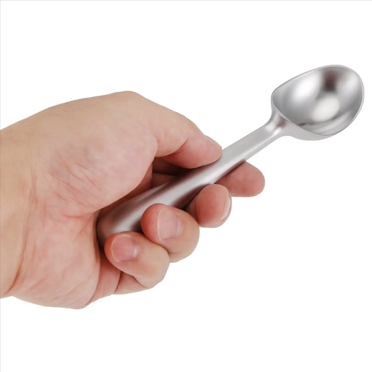 A013 Ice Cream Scooper Kitchen & Dinning Solid Ice Cream Scoop, Kitchen Scooper With Non-Slip Rubber Grip, Scooping For Hardest