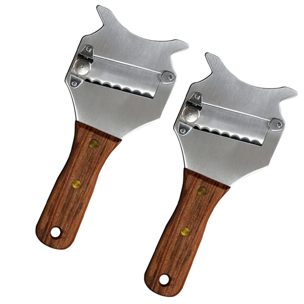 

2Pcs Truffle Cheese Slicers Stainless Steel Rust Proof Chocolate Shaver Kitchen Tool Practical for Home and Professional Use