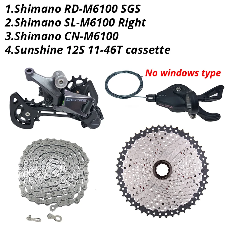 SHIMANO Deore M6100 12Speed Groupset for MTB Mountain Bike Right
