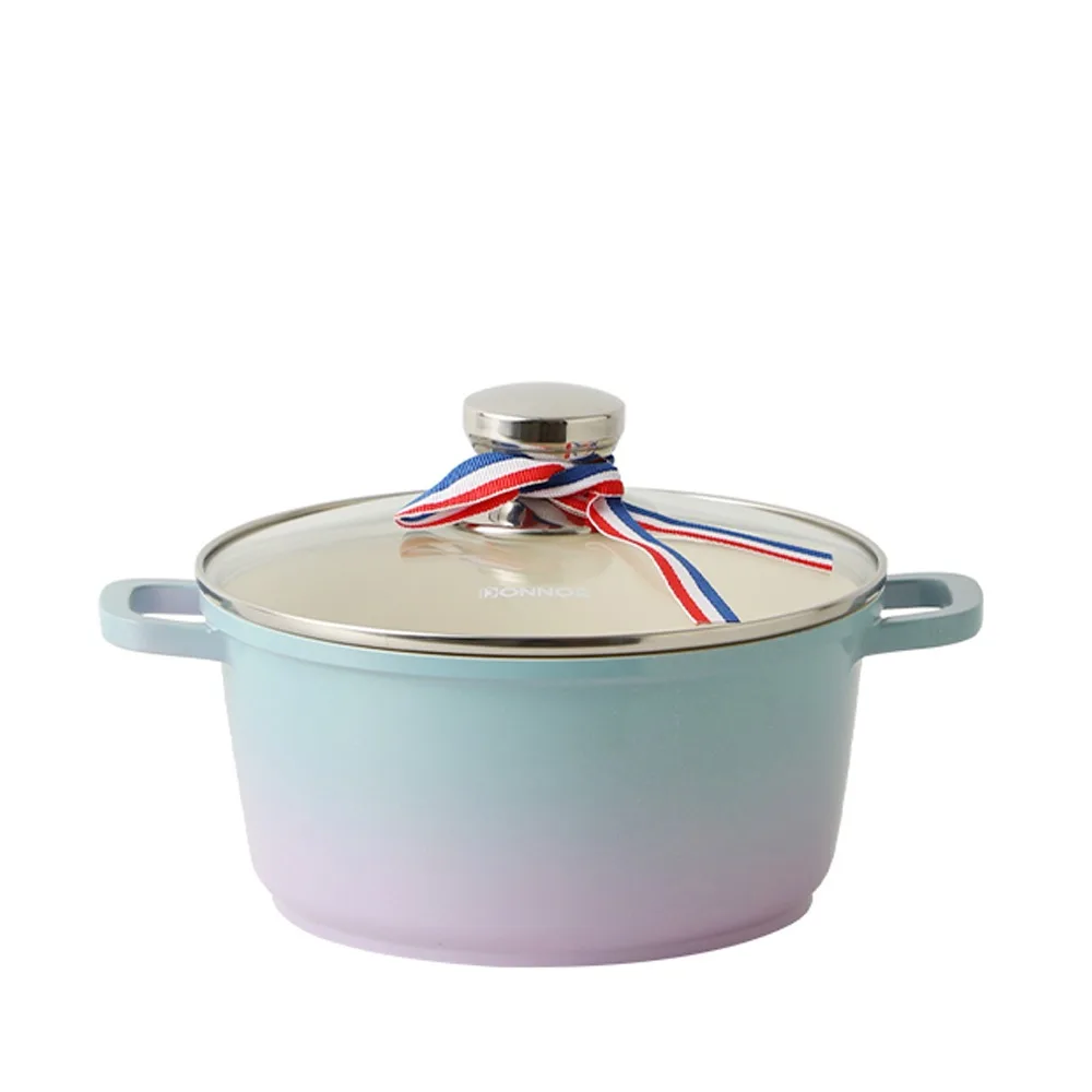 

DONNOR Simple and Versatile Non-stick Dutch Oven, PF-free,Suitable for All Stoves and Dishwashers (available in Multiple Colors)