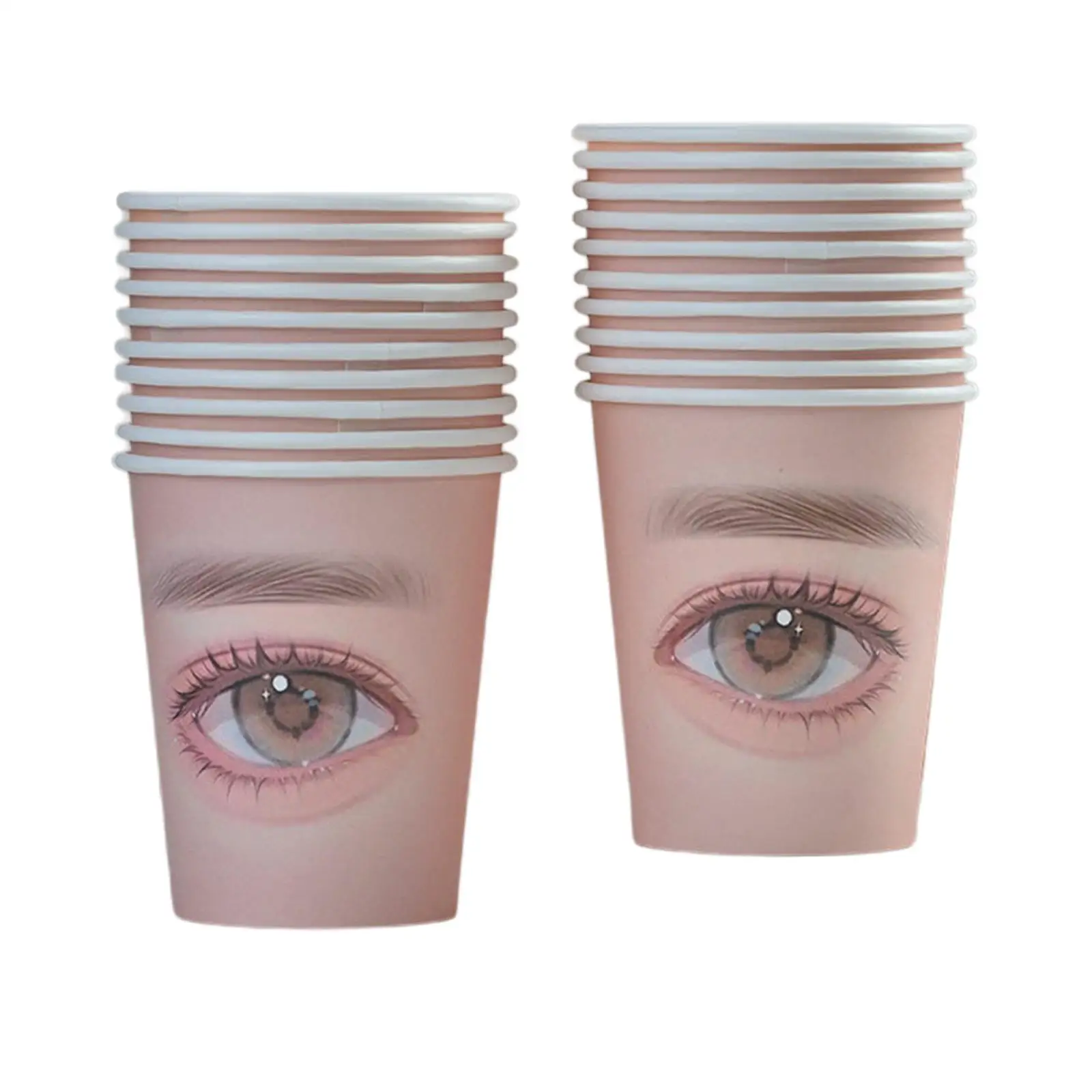 20 Pieces Eyelash Practice Paper Cup Cosmetology Upgraded Beauty Eyelash