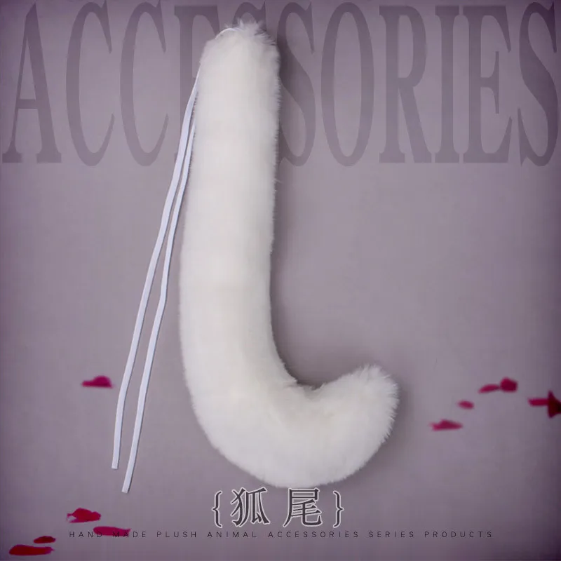 Anime Fox Tail Kawaii Fox Tail Cosplay Props JK Girl Faux Fur Cat Tail Cosplay Accessories Gyaru Halloween Party Role Play Plush