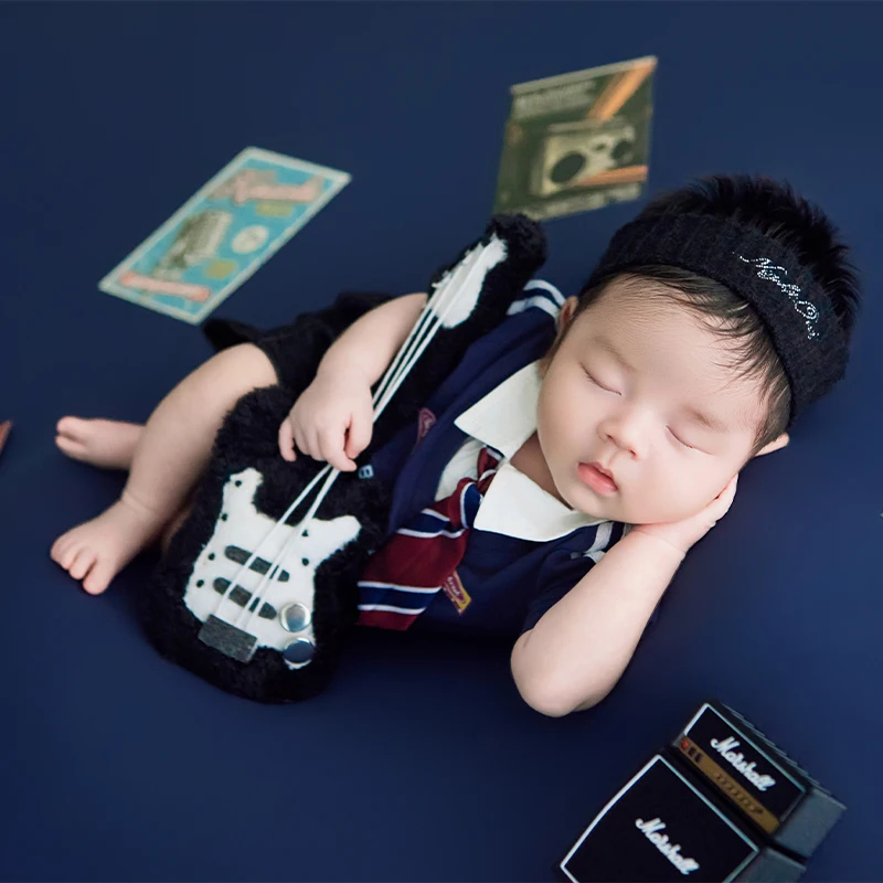 newborn-baby-rock-star-photography-outfit-cute-guitar-props-set-infant-boy-studio-shoot-costume-baby-portrait-photo-props