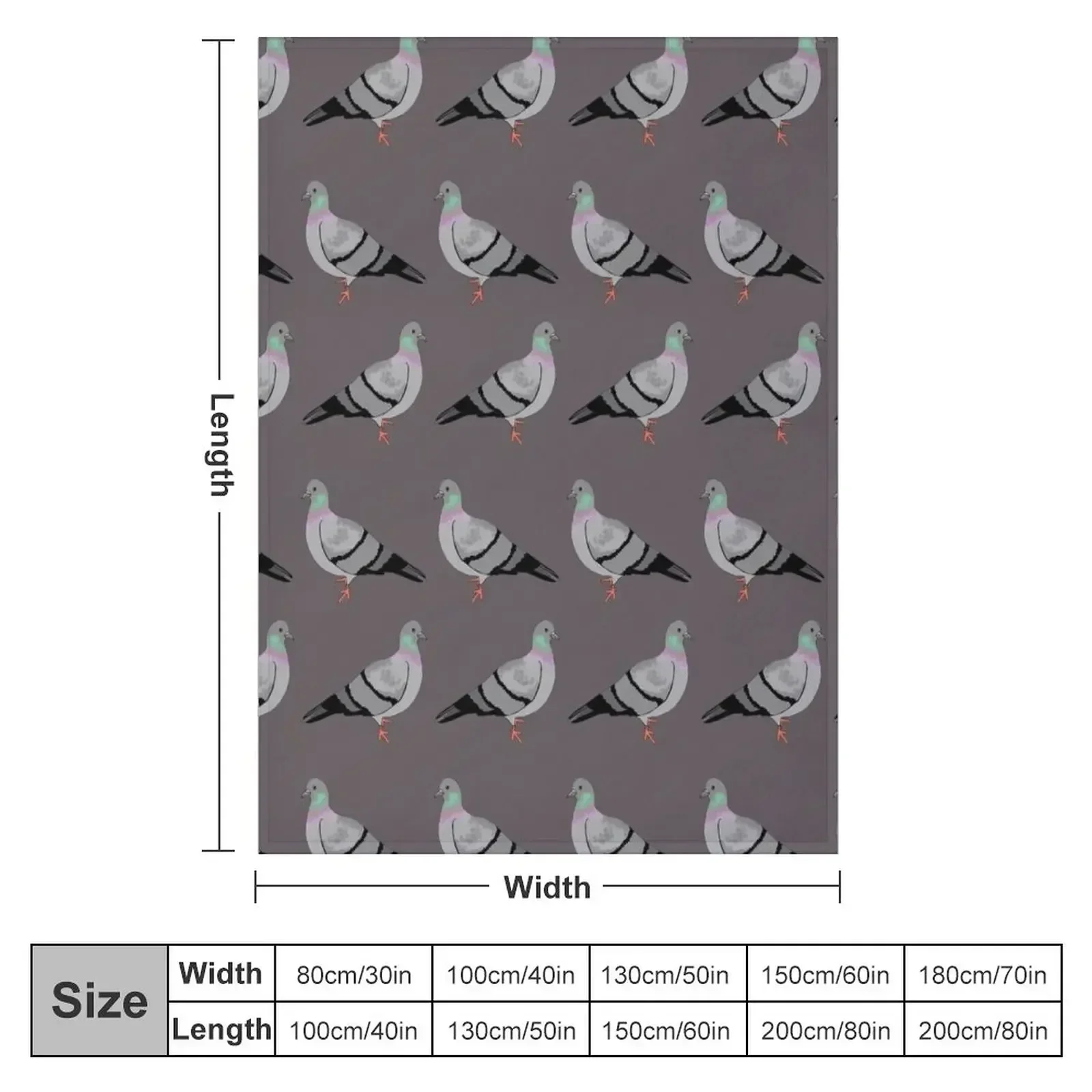 Pigeon walk Throw Blanket Luxury St christmas gifts Summer Shaggy Blankets