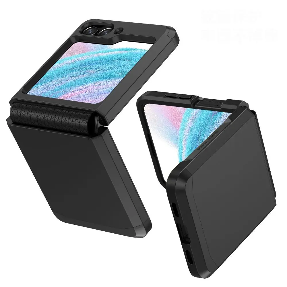 مقاوم للصدمات لهاتف Z Flip 5 حافظة PC من البولي يوريثان الحراري المفصلي غطاء هاتف واقي درع واقٍ للهاتف المحمول لهاتف Samsung Galaxy Z Flip5