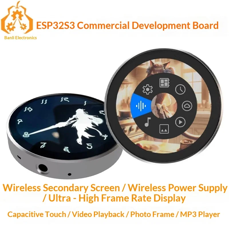 deepseek-esp32-s3-xiaozhi-ai-18-inch-round-display-secondary-screen-smart-voice-chat-robot-development-board