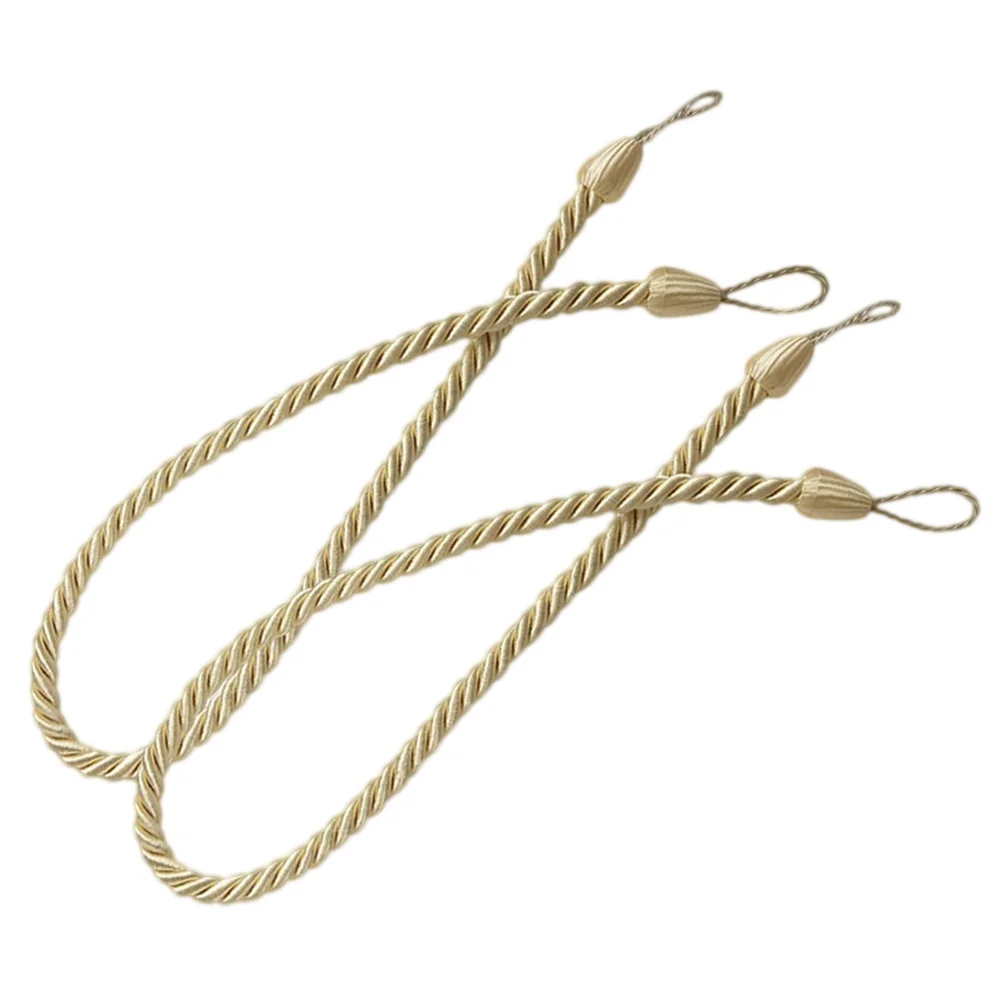 

2pcs Curtain Tiebacks Super Polyester Braided Rope For Medium Thick Thin Gauze Curtains Vintage Decor Living Room Window
