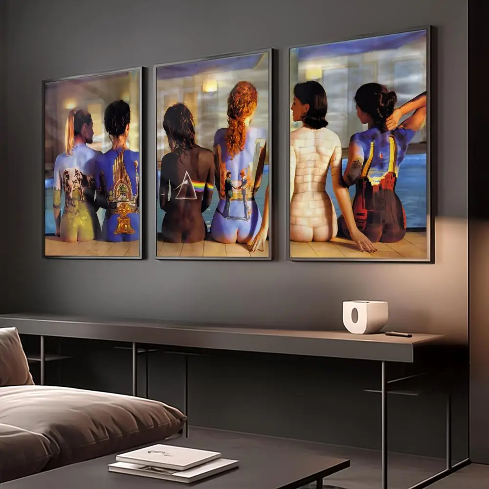 Band P-Pink Floyd Poster Removable Wall Sticker Mural for Living Room – Art Poster Home Decoration Decal