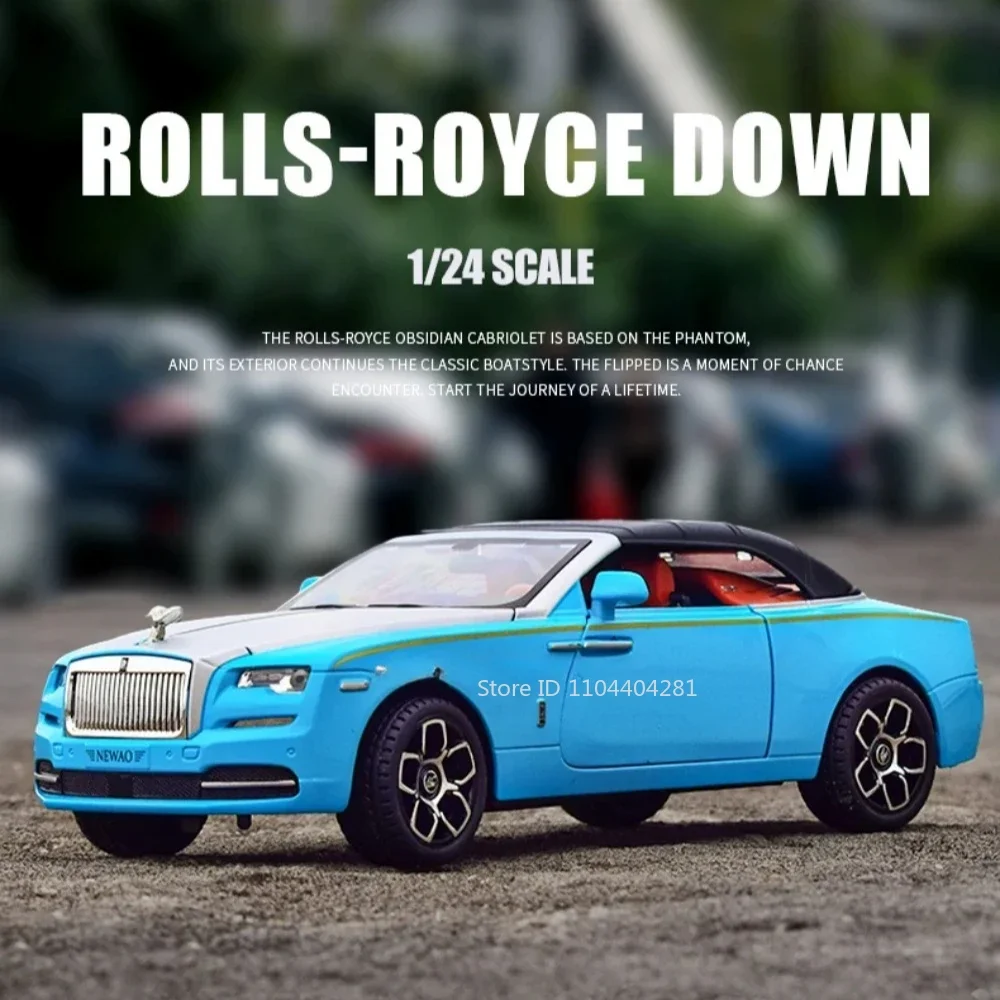 1:24 Rolls-Royce Dawn Spectre voiture jouets moulé sous pression modèle en alliage portes ouvert son lumière retirer Miniature véhicule garçon cadeau d'anniversaire