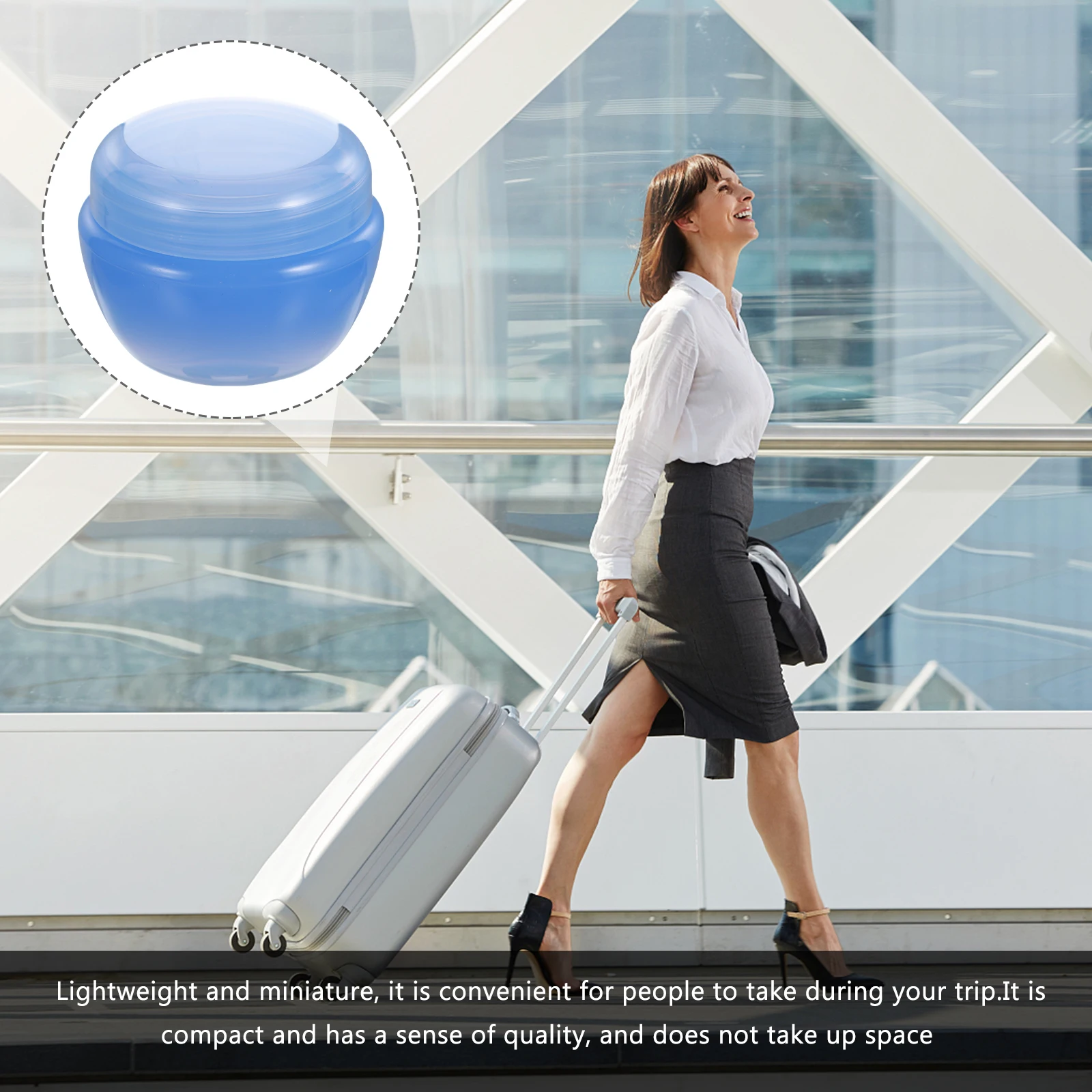 

12pcs Mini Plastic Containers Lightweight Portable Small Sample Jars Tight Lid Travel Cream Boxes Foundation Storage