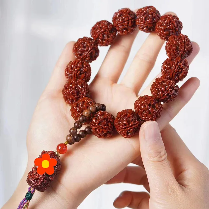 

Mother StyleDIYMachine Brush Rudraksha Bracelet Handheld Factory Wholesale Specifications1.9about Men's and Women's Rosary Jewel