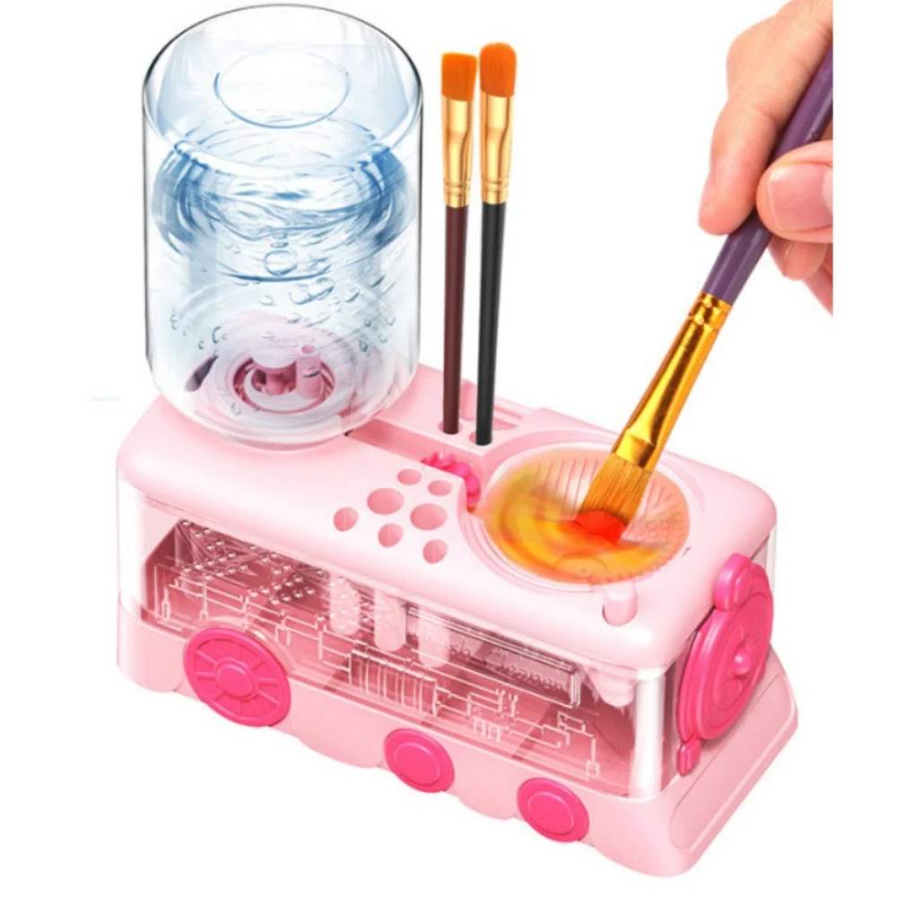

Multifunctional Paint Brush Washer with Drain Button Automatic Water Circulation Cleaning Machine Paint Brush Clean Device