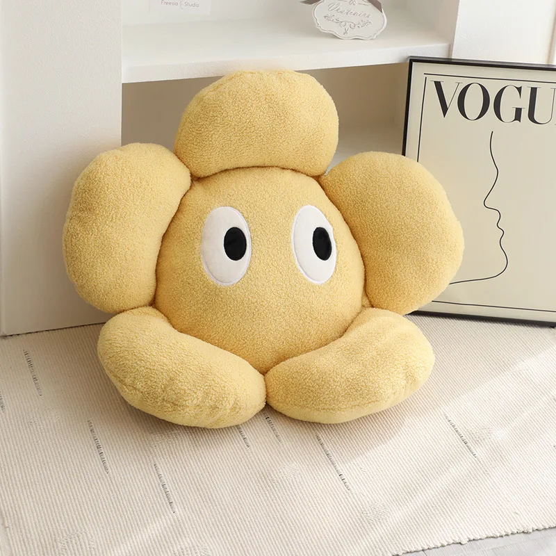 Kawaii 68cm Flower Chair Pillow Stuffed Seat Cushion Baby Floor Game Mat Fluffy Super Soft Leer Pillow Girl Birthday Gifts Decor