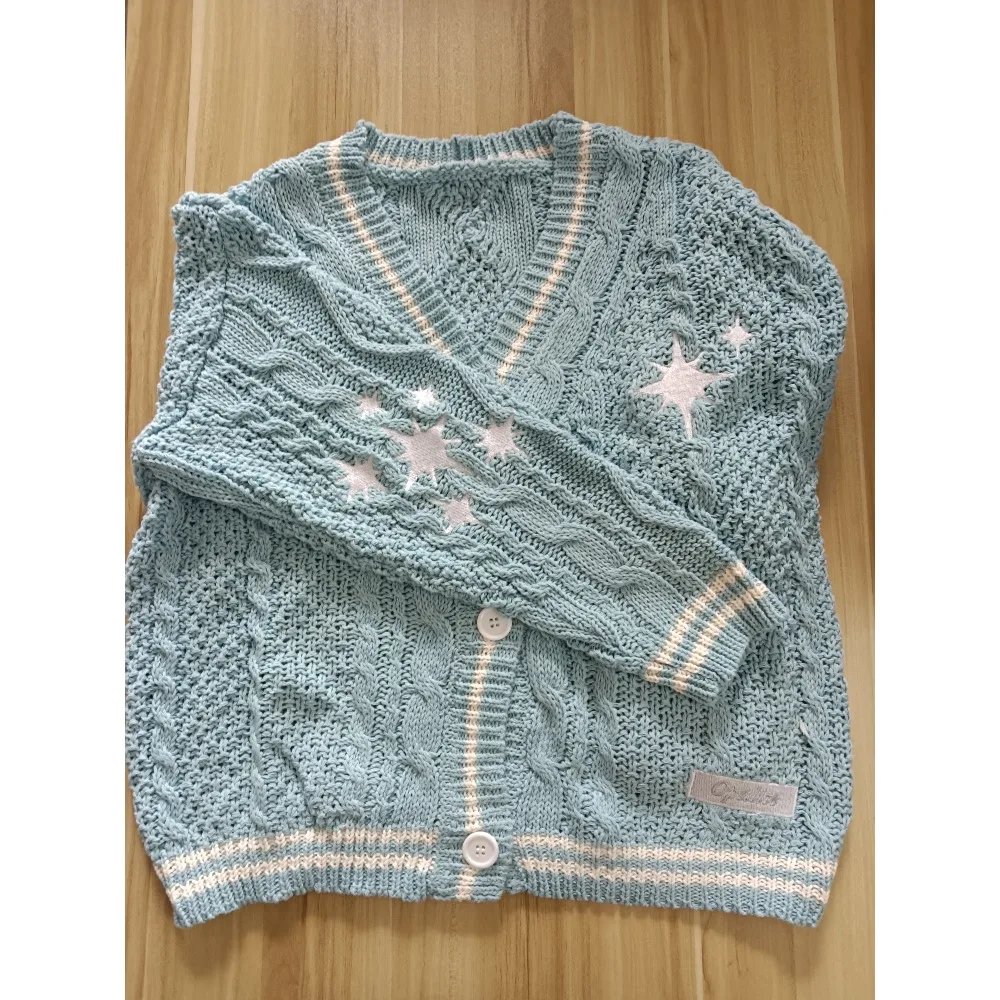 

Fans-made Taylor's Blue Opalite Embroidered Cardigan