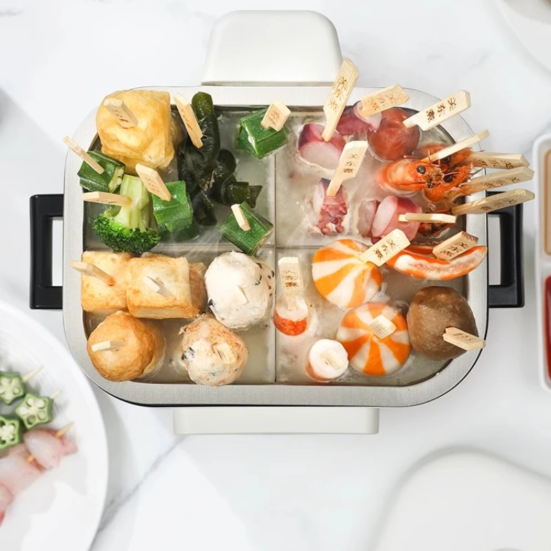 Oden cooking lift electric hot pot split type household multi-function one person food