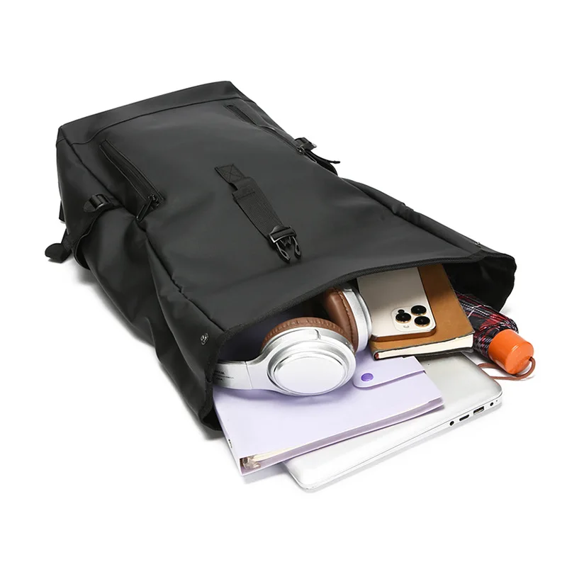 Obrázek 4: Podnikání notebook batoh pro muži, odolný cestovní zaměnit batůžku s USB & brašnářské řemen, outdoorové práce batoh