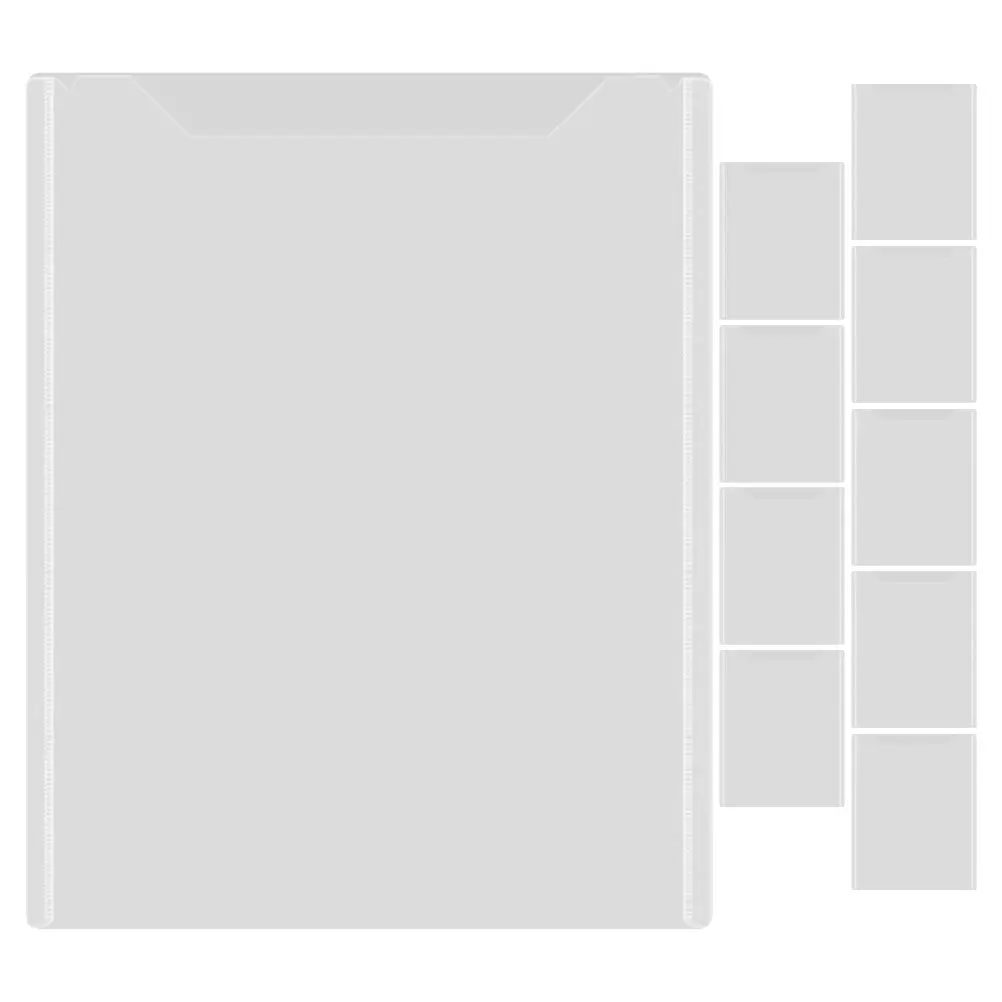 

10Pcs A4 Plastic File Folder Clear Document Protective Sleeve Portable Paper Storage Organizer Office Use File Bag