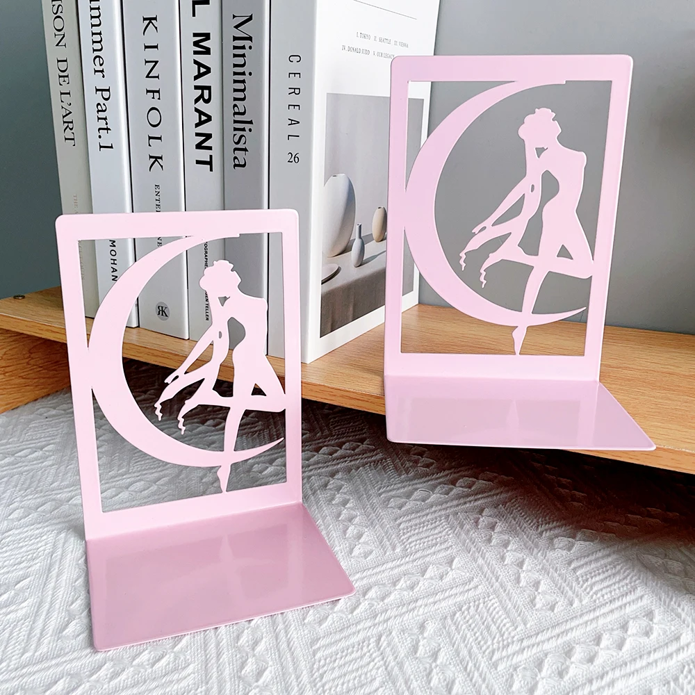 Anime Pink Metal Bookshelf - The Perfect Gift for Manga Fans and Book Collectors, School and Office Supplies