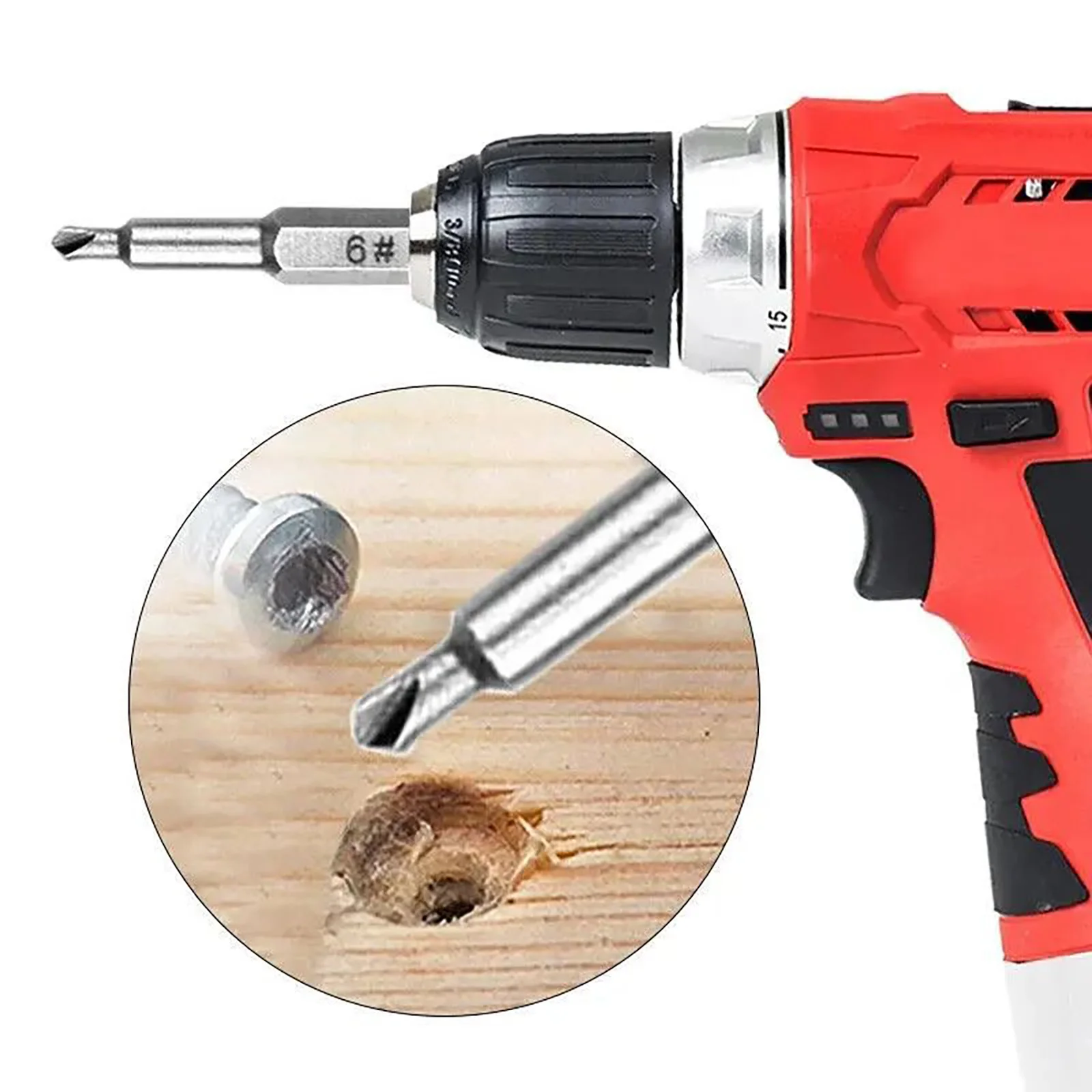 22個入り 6.35mm ダメージネジ抽出ドリルビットセット ネジ山破損ネジ用エクストラクター 六角ボルトネジ用 壊れたネジ抽出パーツ