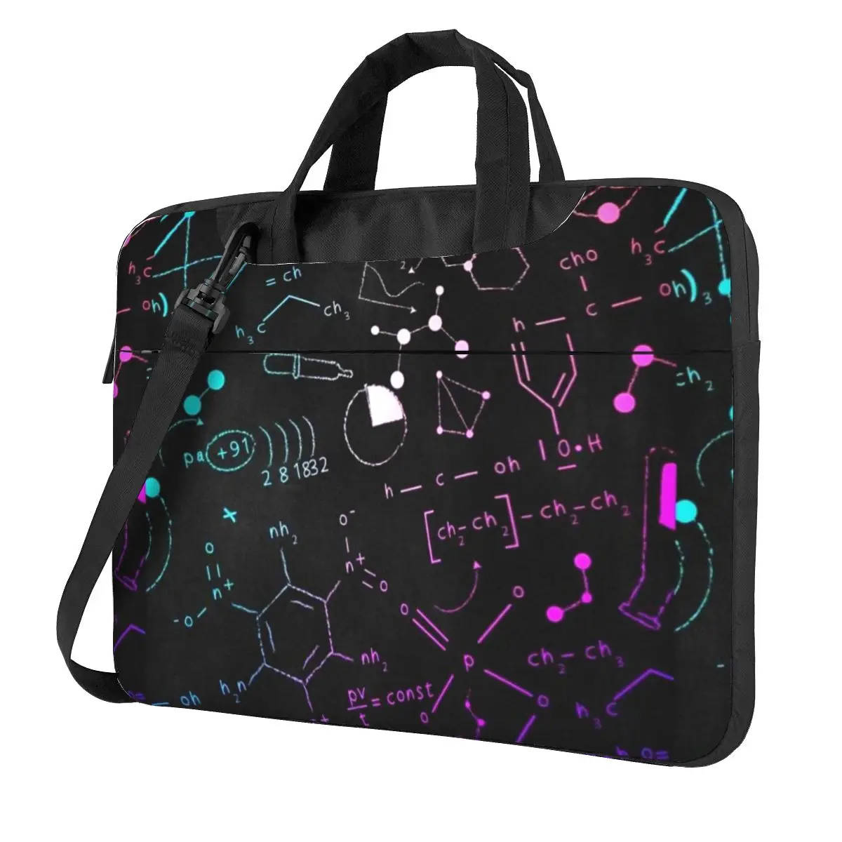 Physics And Chemistry Laptop Bag Protective Case Computer Bag 13 14 15.6 Inch Crossbody Laptop Pouch For Macbook Pro Air