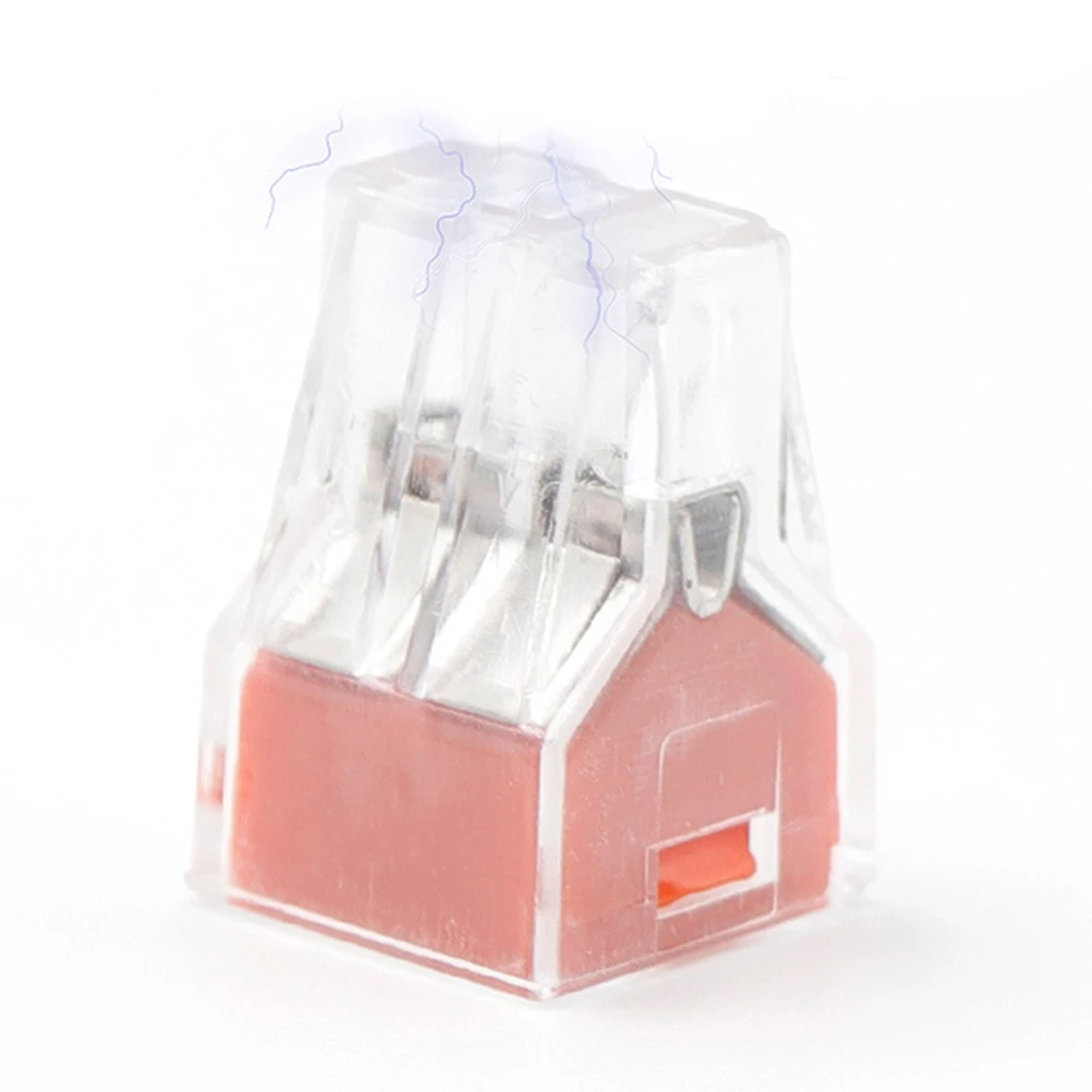 

30pcs Wire Connectors 4 Ways Insulated Terminals ABS Quick Reusable Flame Retardant Small Lightweight Household